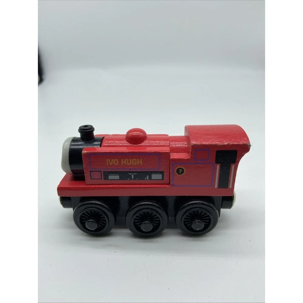 Thomas & Friends Wooden Railway Ivo Hugh Red Engine‎ Train 2003 Learning Curve